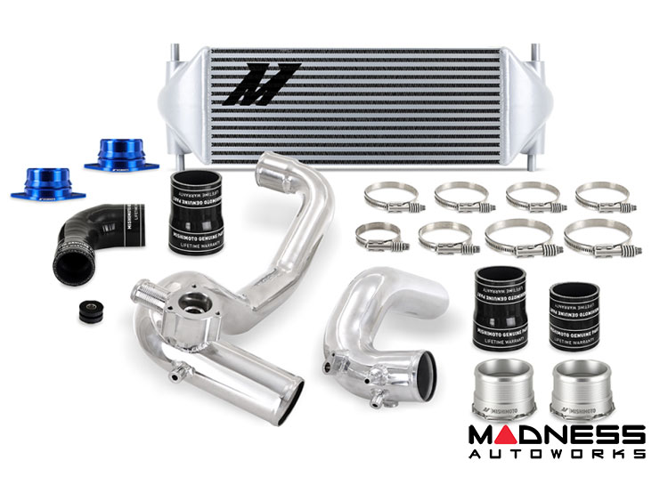 Ford Bronco Performance Intercooler Kit - 2.3L EcoBoost - Mishimoto - Polished Pipes Silver Core